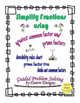 Preview of Number Theory: Simplifying Fractions - Greatest Common Factor and Prime Factors