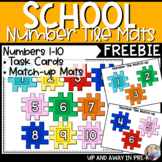 Number Tile Activity Pack - Back to School - Number Matchi