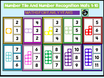Number Tile And Number Recognition Mats by Hush-a-bye | TpT