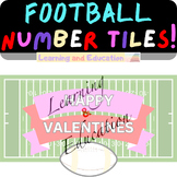 Number Tiles 1-100 Football Valentine's Day Special white 