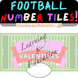 Number Tiles 1-100 Football Valentine's Day Special white 