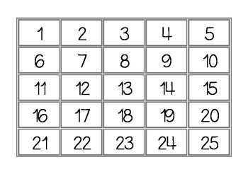 Preview of Number Tiles 1-50