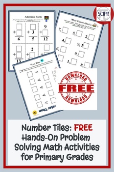 Preview of Number Tiles: FREE Hands-On Problem Solving Math Activities for Primary Grades