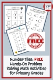 Number Tiles: FREE Hands-On Problem Solving Math Activitie