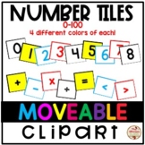 Number and Math Tiles {Moveable Clip Art} -> For Digital/P