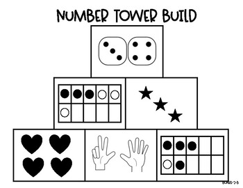 Number Tower Build by A Fearless Bunch | Teachers Pay Teachers