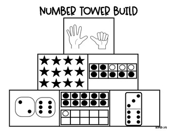 Number Tower Build by A Fearless Bunch | Teachers Pay Teachers