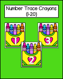 Number Trace Crayons (1-20)
