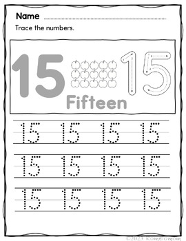 Number Tracing 0-20 | Writing Number 1-20 | Missing Number 1-20 Worksheet