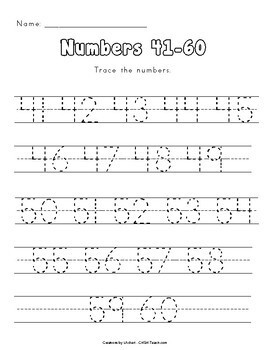 number tracing 1 100 by creations by lackert tpt