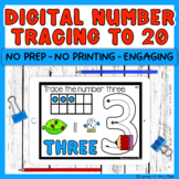 Number Tracing Digital Math Activity - Tracing Numbers 1-2