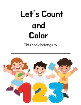 Preview of Number Tracing, Counting & Coloring:  # 1-10