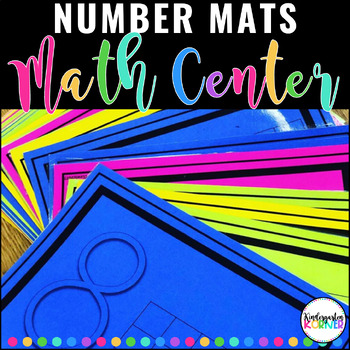 Preview of Number Mats Pre-K Kindergarten Math Centers Morning Work Handwriting Fine Motor