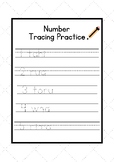 Number Tracing Practice 1 - 10 (Te Reo Maori and English)