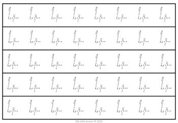 Number Tracing Strips 0-10 QLD Beginners Font by My Little Lesson