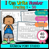 Number Tracing To 50  I Can Trace and Write Numbers &Count