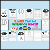 Number Tracing Workbook Bundle | 1st Grade Worksheets