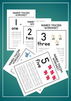Preview of Number Tracing Worksheet