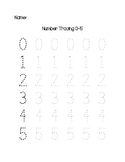 Number Tracing Worksheet Pack