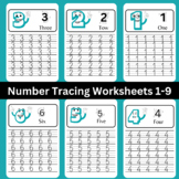 Number Tracing Worksheets 1-9