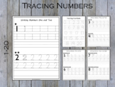Number Tracing Worksheets, Preschool Counting Practice, Ki