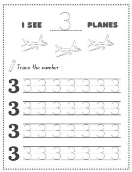 Number Tracing and Counting 0-10 For Preschoolers And Kindergarten Kids
