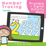 Number Tracing and Writing Digital and Printable Activity Mats