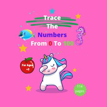 Preview of Number Tracing book for Preschoolers For Kids Ages 3-5