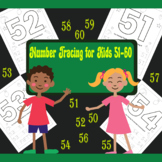 Number Tracing for Kids 51-60