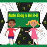 Number Tracing for Kids 71-80