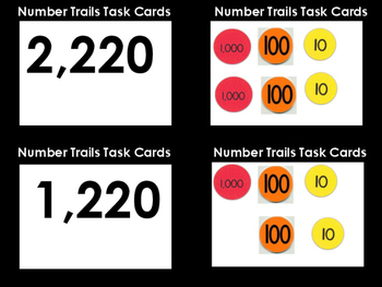 Preview of Number Trails Task Cards (10 Numbers)