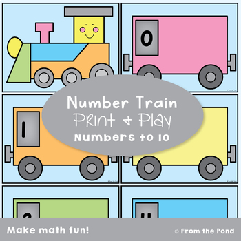 Preview of Math Center for Early Counting Skills - Number Train