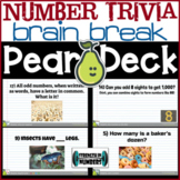 Number Trivia Brain Break Digital Activity for Google Slid