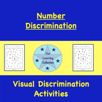 Preview of Number Visual Discrimination Activities