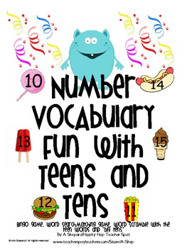 Number Vocabulary Fun With Teen Words And Tens By A Shep Tpt