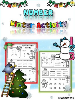 Preview of Number Winter Activity