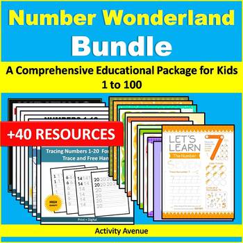 Preview of Number Wonderland: A Comprehensive Educational Package for Kids 1 to 100