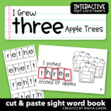 Number Word Apple Theme Emergent Reader: "I Grew THREE App