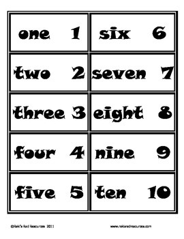 Number Word Cards for Your Word Wall  Word cards, Word wall cards, Word  wall