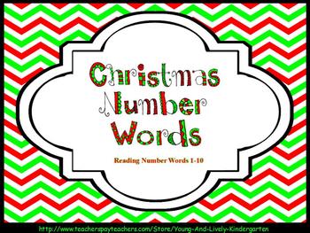 Preview of Number Word Christmas for ActivBoard
