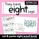 Number Word Emergent Reader for Sight Word EIGHT: "They Ha