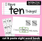 Number Word Emergent Reader for Sight Word TEN: "I Have Te
