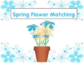 Preview of Number & Word Matching Spring Flower Cards