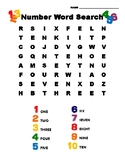 Number Word Search With Visual Clues