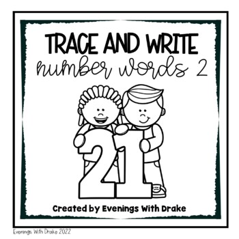 Preview of Number Word Trace and Write Practice Set 2