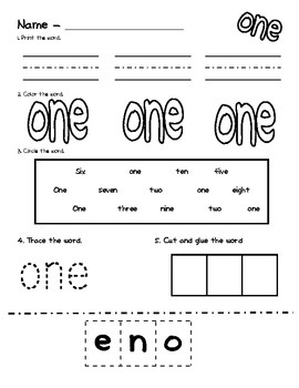 number word worksheets by first grade is a hoot tpt