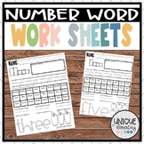 Number Word Writing, Reading, and Spelling 0-10