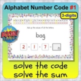 Alphabet Number Code #1 BOOM distance learning letters to 