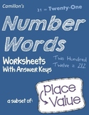 Writing Numbers In Word Form Number Match Place Value Numb