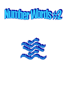 Preview of Number Words #2